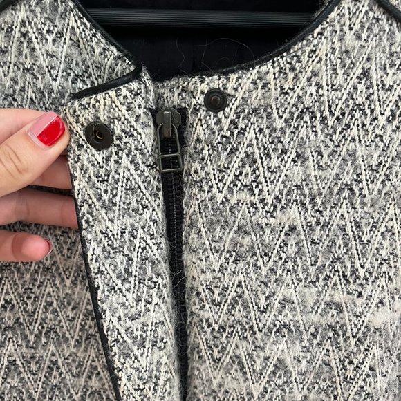 Structured Raglan- Style Mid Length Jacket - Picture 11 of 12